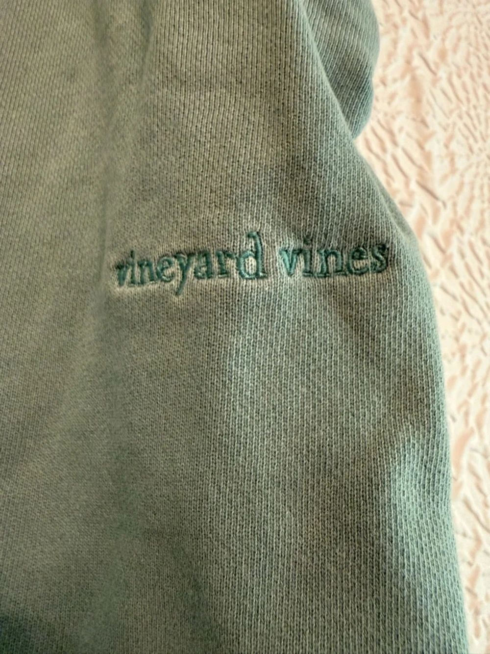 Vineyard Vines Washed Soft Teal Sweat Shorts with Drawstring, Large - Picture 2 of 7